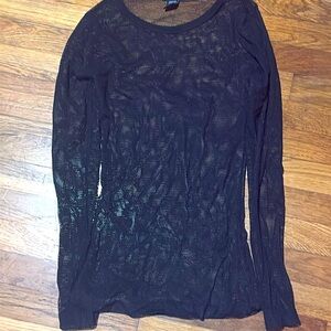 Thin long sleeve shirt, from hot topics, 88% nylon, 12% spandex